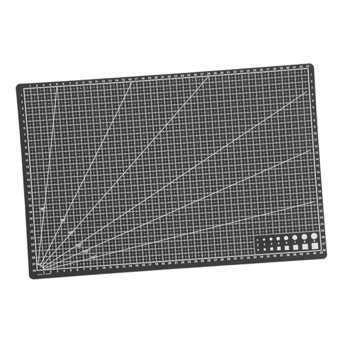 OSALADI Rücken schneiden Schneidmatten Schneidematte aus Stoff Schwarze Schneidmatte Schneidebrett zum Nähen Handwerksmatte Nähmattenzuschnitt Schneidematte nähen pp Black von OSALADI