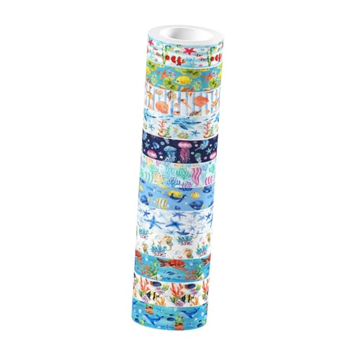 OSALADI Satz Abdeckband Sammelalbum Handwerk Bausätze Schrott Szene Blau Pastell Thematisiert Erwachsene Tagebuch Lieferungen Scrapbooking Für Aufkleber von OSALADI