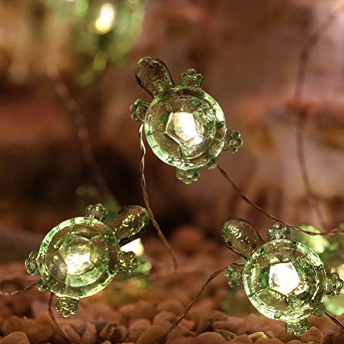 OSALADI Schildkröte Lichterketten 40 Leds Schildkröte Lichterketten Lichter USB Wiederaufladbare Kupferdraht Strand Thema Lichterketten für Weihnachten Party nach Hause von OSALADI