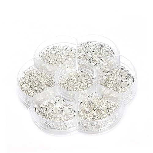 OSALADI Schmuckherstellung Biegeringe Silber für Charms Armbänder und Zubehör für DIY Schmuckprojekte Nickelfrei und Vielseitig Einsetzbar von OSALADI