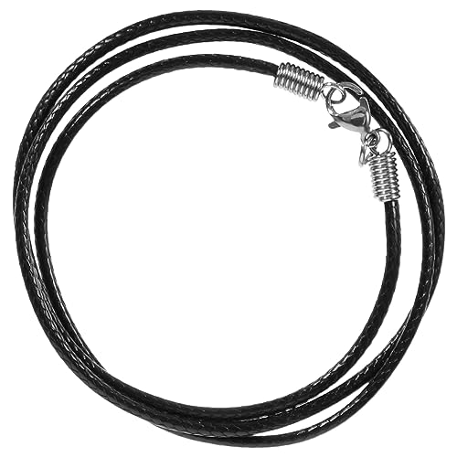 OSALADI Schmuckkabel Halskettenschnur Geflochten Mit Verschluss Schwarze Wachsschnur Für DIY Halsketten Armbänder Und Dekorationen Langlebig Und Hautfreundlich Für Männer OSALADI Schmuckkabel Halskettenschnur Geflochten Mit Verschluss Schwarze Wachsschnur Für DIY Halsketten Armbänder Und Dekorationen Langlebig Und Hautfreundlich Für Männer von OSALADI