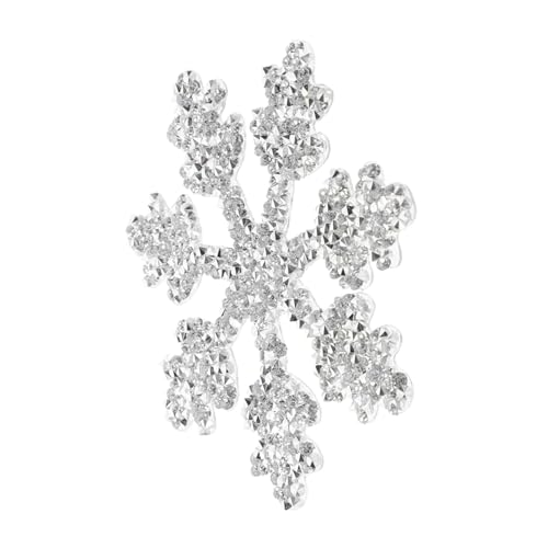 OSALADI Schneeflocken Strass Applikation Silber Bügelbild zum Aufbügeln für DIY Kleidung Rucksäcke Jeans Festlicher Winter Schmuck Patch OSALADI Schneeflocken Strass Applikation Silber Bügelbild zum Aufbügeln für DIY Kleidung Rucksäcke Jeans Festlicher Winter Schmuck Patch von OSALADI