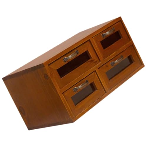 OSALADI Schreibtisch Organizer Holz Lagig mit Vintage Aufbewahrungsbox für Büro Schlafzimmer Kosmetik und Schmuck Multifunktionale Desktop Holzbox für Ordentliche Ablage OSALADI Schreibtisch Organizer Holz Lagig mit Vintage Aufbewahrungsbox für Büro Schlafzimmer Kosmetik und Schmuck Multifunktionale Desktop Holzbox für Ordentliche Ablage von OSALADI