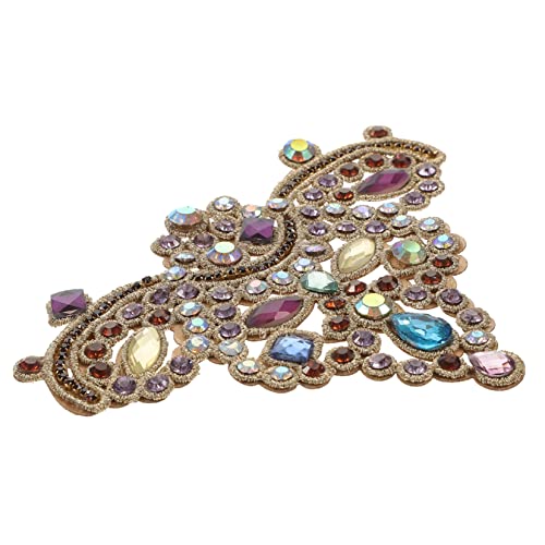 OSALADI Schuhblume aus Strass Strasssteine nähen Strassapparat funkelnd Perlen Hotfix Strasssteine zum Aufbügeln Applikationen für Kleidung Strasspatch Heißschmelzkleber Violett OSALADI Schuhblume aus Strass Strasssteine nähen Strassapparat funkelnd Perlen Hotfix Strasssteine zum Aufbügeln Applikationen für Kleidung Strasspatch Heißschmelzkleber Violett von OSALADI