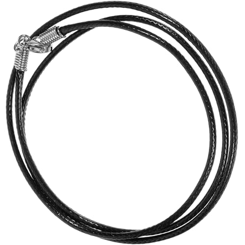OSALADI Schwarze Geflochtene Wachsschnur für mit Verschluss Robust und Hautfreundlich für DIY Schmuckherstellung und Anhänger OSALADI Schwarze Geflochtene Wachsschnur für mit Verschluss Robust und Hautfreundlich für DIY Schmuckherstellung und Anhänger von OSALADI