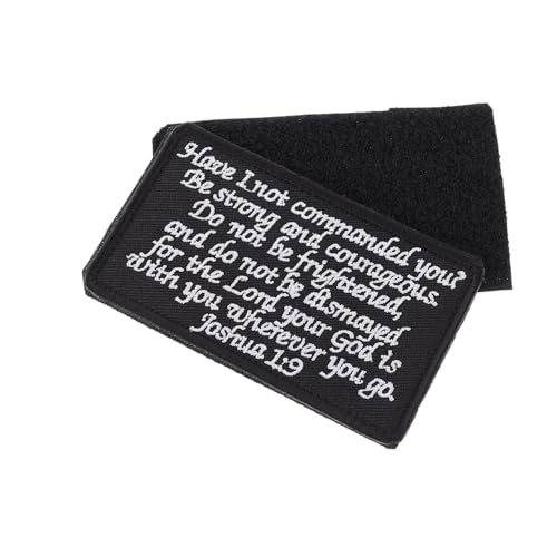OSALADI Schwarzer und Weißer Bibelvers Aufnäher zum Aufbügeln Besticktes Armband DIY Kleidung Patch Dekorativer Sticker für Jacken Taschen und Rucksäcke Einfach Anzubringen OSALADI Schwarzer und Weißer Bibelvers Aufnäher zum Aufbügeln Besticktes Armband DIY Kleidung Patch Dekorativer Sticker für Jacken Taschen und Rucksäcke Einfach Anzubringen von OSALADI