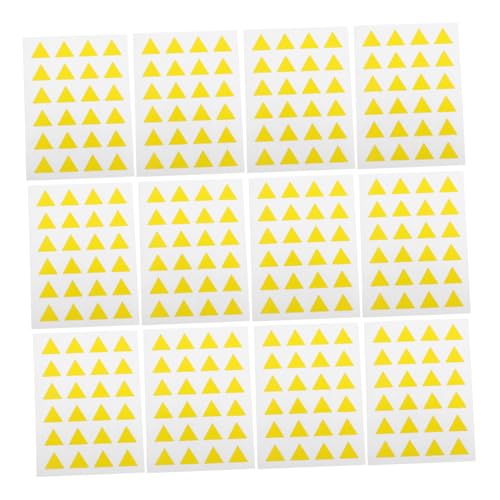 OSALADI Selbstklebende Dreieckige Etiketten Gelb Abziehbare Bunte Aufkleber Für Markierungen Farbige Dreieckige Klebeetiketten Zum Organisieren Und Basteln OSALADI Selbstklebende Dreieckige Etiketten Gelb Abziehbare Bunte Aufkleber Für Markierungen Farbige Dreieckige Klebeetiketten Zum Organisieren Und Basteln von OSALADI