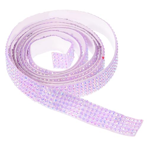 OSALADI Selbstklebendes Strassband Breit Resin Strasssteine Bandrolle für DIY Kleidung Schmucksteinkleber Textilien Glitzerband für Brautkleider Taschen Schuhe Handwerk Dekoration von OSALADI
