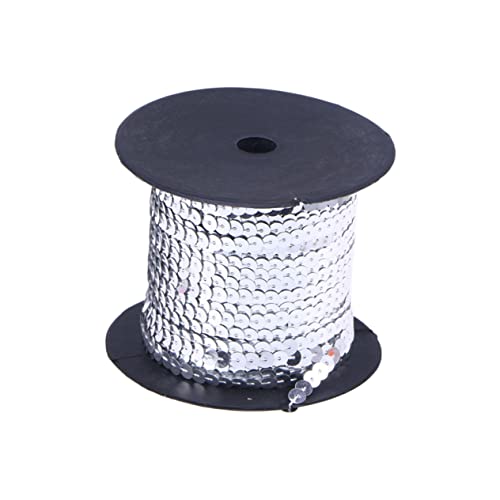 OSALADI Silberne Pailletten Bänder für Diy Kleidung Elastisches Sequins Ribbon für Hochzeitskleider Bastelprojekte und Textilkunst Yards Rolle OSALADI Silberne Pailletten Bänder für Diy Kleidung Elastisches Sequins Ribbon für Hochzeitskleider Bastelprojekte und Textilkunst Yards Rolle von OSALADI