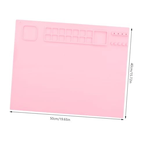 OSALADI Silikon Malpalette Kompakt Leicht Farbmischpalette mit Becher Wiederverwendbar Langlebig Pigmentdicht Einfach zu Reinigen für Acrylfarben Malbedarf OSALADI Silikon Malpalette Kompakt Leicht Farbmischpalette mit Becher Wiederverwendbar Langlebig Pigmentdicht Einfach zu Reinigen für Acrylfarben Malbedarf von OSALADI