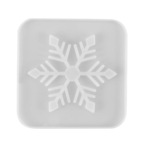 OSALADI Silikon Schneeflocken Cup Pad Form Langlebig für DIY Epoxidharz Coaster Herstellung mit Hohlem Design für Kreative Handarbeit und Individuelle Tassenuntersetzer Herstellung von OSALADI
