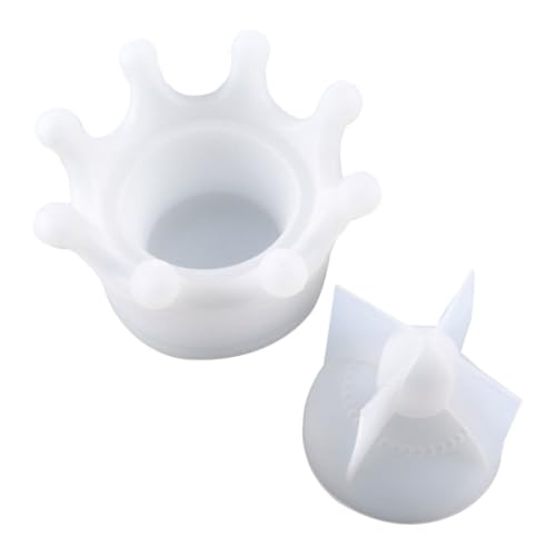 OSALADI Silikonform Aufbewahrungsbox Krone mit Deckel Resin Casting Silikonform für Epoxidharz Schmuckbox Kerzenhalter DIY Aufbewahrungsbox Wiederverwendbare Form für Bastelprojekte OSALADI Silikonform Aufbewahrungsbox Krone mit Deckel Resin Casting Silikonform für Epoxidharz Schmuckbox Kerzenhalter DIY Aufbewahrungsbox Wiederverwendbare Form für Bastelprojekte von OSALADI