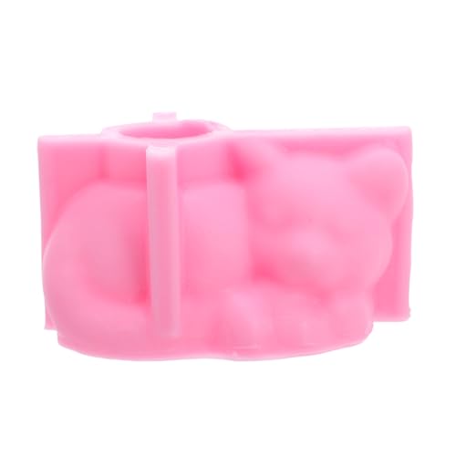 OSALADI Silikonform Katzenmotiv für Beton Blumentopf DIY Gießform Flexibel Strapazierfähig für Sukkulenten Kerzenhalter Kreative Bastelprojekte Zuhause Garten Dekoration von OSALADI
