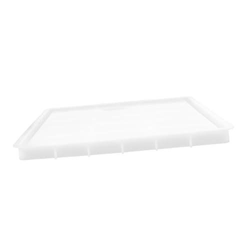 OSALADI Silikonform Tray Mold Gießform für DIY Schmucktablett Epoxidharz Gussform Rechteckig Langlebig Leicht zu Entformen für Kreative Bastelprojekte von OSALADI