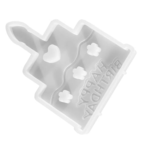 OSALADI Silikonform für Geburtstagstorten Dekoration Hitzebeständig Wiederverwendbar Kuchen Ornament Gießform für Epoxidharz Seife DIY Bastelprojekte von OSALADI