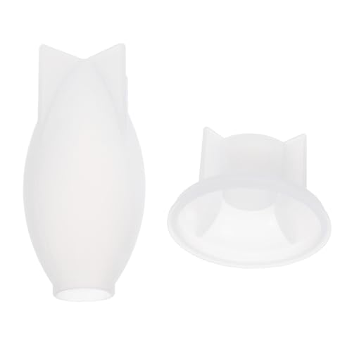 OSALADI Silikonform für Resin Kunst Hitzebeständige Lichtglasform mit Stabilem Sockel DIY Epoxidharz Gießform für Dekorative Lampen Kerzen Seifen und Blumenarrangements von OSALADI