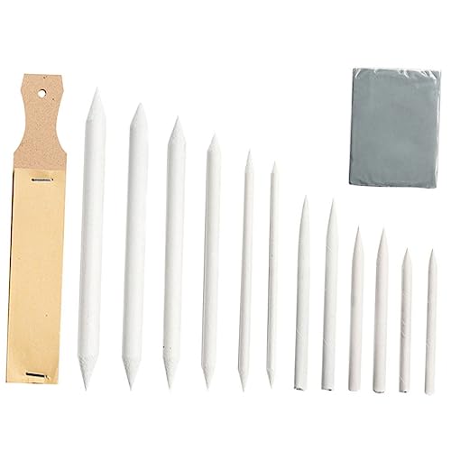 OSALADI Skizzenwerkzeug Set Teiliges Set mit Papierwischern und Blending Stumps für Zeichnungen Skizzieren und Malen Natürlichen Materialien Sicher und Benutzerfreundlich von OSALADI