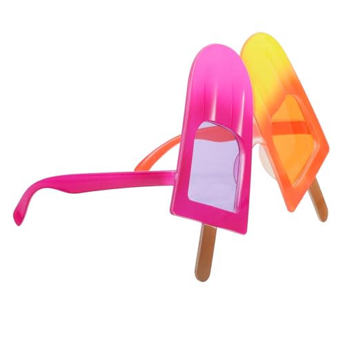 OSALADI Sonnenbrille im Eiscreme Design Lustige Partybrille für Strandpartys Geburtstagsfeiern und Fotorequisiten Auffällige Bunte Sonnenbrille für Erwachsene von OSALADI