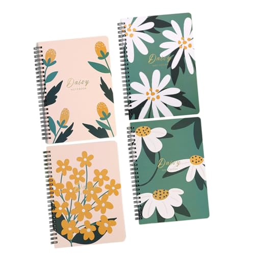 OSALADI Spiral Journal Notebooks Blühendes Design für Büro Liniertes Notizbuch Planen Organisieren Praktisch für Lernen von OSALADI