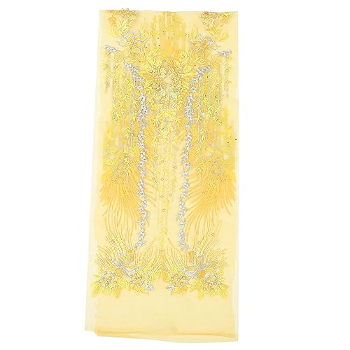 OSALADI Spitzenapplikation für Hochzeitskleid Gelbe Bestickte Bügelpatches Eleganter Tüllaufnäher für Diy Projekte Vielseitige Verzierungen für Kleidung Taschen und Mehr OSALADI Spitzenapplikation für Hochzeitskleid Gelbe Bestickte Bügelpatches Eleganter Tüllaufnäher für Diy Projekte Vielseitige Verzierungen für Kleidung Taschen und Mehr von OSALADI