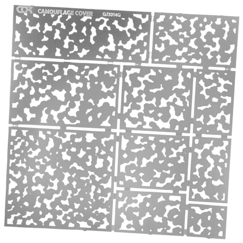 OSALADI Sprühabdeckung Tarnschablone Tarnfarbe Sprühen Vorlagen Für Tarnmalerei Spritzlackiervorlage Sprühschablone Schablone Malen Camo-schablonen Malvorlagen Rostfreier Stahl Silber OSALADI Sprühabdeckung Tarnschablone Tarnfarbe Sprühen Vorlagen Für Tarnmalerei Spritzlackiervorlage Sprühschablone Schablone Malen Camo-schablonen Malvorlagen Rostfreier Stahl Silber von OSALADI