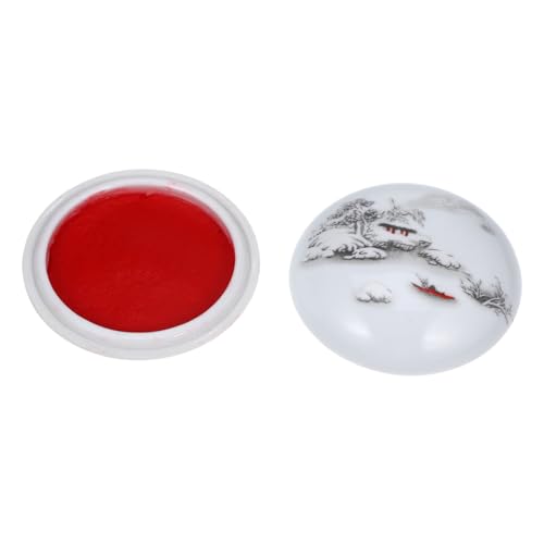 OSALADI Stempelkissen Tinte Kalligraphie Einfügen Schreiben Unterlage Kalligrafie-Angebot chinesische Tuschemalereiplatte Japanische Briefpapier Keramik Weiß OSALADI Stempelkissen Tinte Kalligraphie Einfügen Schreiben Unterlage Kalligrafie-Angebot chinesische Tuschemalereiplatte Japanische Briefpapier Keramik Weiß von OSALADI
