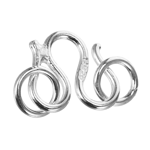 OSALADI Sterling Silber Schmuckschnalle Armband Halskette Verbindungsverschlüsse Schnalle Halskette Verschluss Halskette Verbindungsverschluss Schnallenverschlüsse für Halsketten Silber- OSALADI Sterling Silber Schmuckschnalle Armband Halskette Verbindungsverschlüsse Schnalle Halskette Verschluss Halskette Verbindungsverschluss Schnallenverschlüsse für Halsketten Silber- von OSALADI