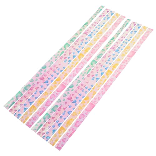 OSALADI Sternpapierstreifen Leuchtende Origami Papiere für Diy Bastelprojekte Kreative Handarbeit für Feiern und Scrapbooking von OSALADI