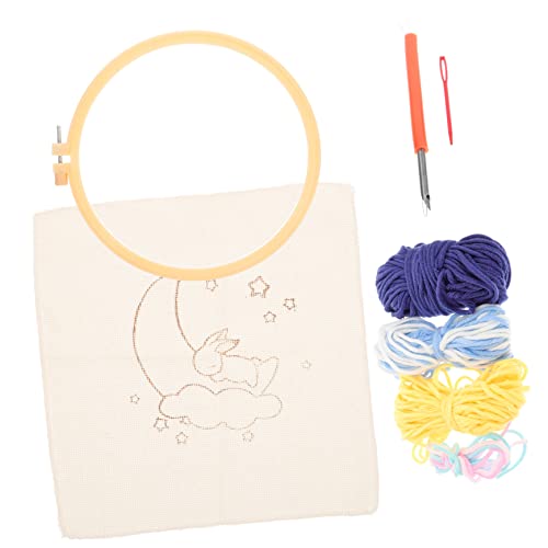 OSALADI Sticharbeit Diy Stickerei Set für Einfache Nähwerkzeuge Material für Kreative Dekoration für Anfänger und Bastelliebhaber OSALADI Sticharbeit Diy Stickerei Set für Einfache Nähwerkzeuge Material für Kreative Dekoration für Anfänger und Bastelliebhaber von OSALADI