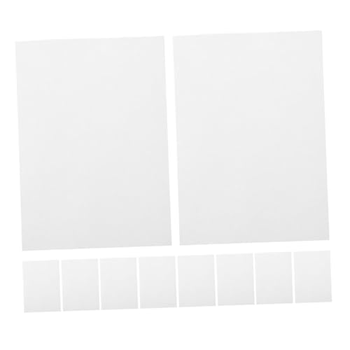OSALADI Stickstabilisator Wasserlöslich Für Handarbeiten Zum Selbermachen Stickfolie Druckmuster Set Nähen Abreißbare Stabilisatoren Stickzubehör Vliesstoff Weiß 10 Stück von OSALADI