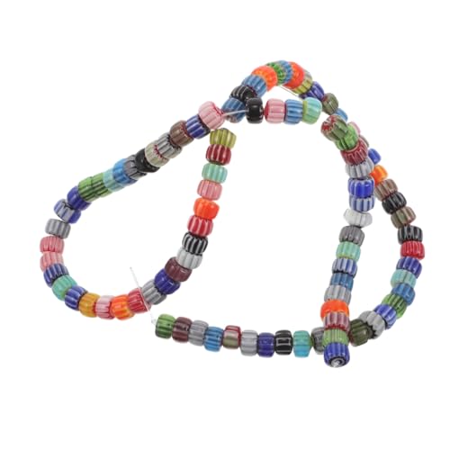 OSALADI Strang Bunte Glasperlen Pumpkin-charms Vielseitige Lose Schmuckperlen für Armband Halskettenherstellung Farbenfrohes DIY für Schmuckgestaltung von OSALADI