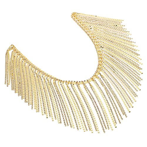 OSALADI Strasskettenzubehör Blau Fransenbesatz Mit Quaste Nähen Strass-quaste Farbe Kette Mit Strassbesatz Kleid Geformt Perlen Für Funkelnd Damen Quasten Hochzeitsdeko Golden Strasssteine OSALADI Strasskettenzubehör Blau Fransenbesatz Mit Quaste Nähen Strass-quaste Farbe Kette Mit Strassbesatz Kleid Geformt Perlen Für Funkelnd Damen Quasten Hochzeitsdeko Golden Strasssteine von OSALADI