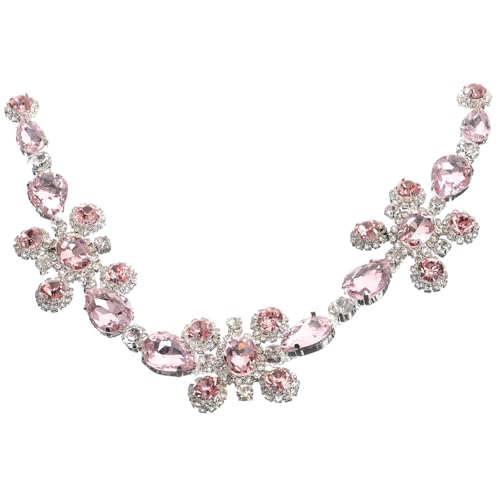 OSALADI Strasssteine Blumenkettendekoration Hochzeit Brautjungfer Zubehör Junggesellin für DIY-Strass-Patch- Kleiderapparat Kristallapplikation Kleiderverzierungen Legierung Rosa OSALADI Strasssteine Blumenkettendekoration Hochzeit Brautjungfer Zubehör Junggesellin für DIY-Strass-Patch- Kleiderapparat Kristallapplikation Kleiderverzierungen Legierung Rosa von OSALADI