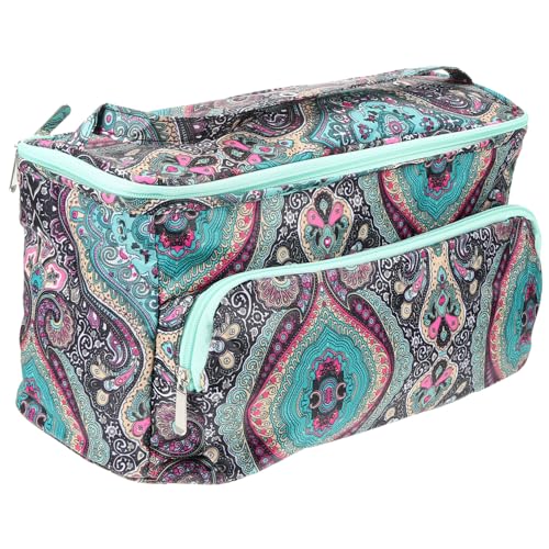OSALADI Strick und Häkelwerkzeug Aufbewahrungsbeutel Tragbare Reise Tasche für Stricknadeln Häkelhaken und Zubehör Stylisches und Langlebiges Design für Unterwegs und Kreative Projekte von OSALADI