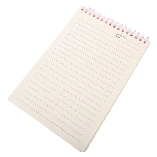 OSALADI Studenten Spiralnotizbuch Dickes Liniertes Journal für Tägliches Schreiben Ideenlisten und Skizzen Notizbuch für Schule und Büro Design Zartem Rosa von OSALADI
