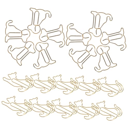OSALADI Teiliges Metall Büroklammern in Niedlichen Hund Katzenformen Rostfrei Langlebig Kreative Tier motiv Paper Clips für Büro Schule und Geschenke an Hunde Katzenliebhaber OSALADI Teiliges Metall Büroklammern in Niedlichen Hund Katzenformen Rostfrei Langlebig Kreative Tier motiv Paper Clips für Büro Schule und Geschenke an Hunde Katzenliebhaber von OSALADI
