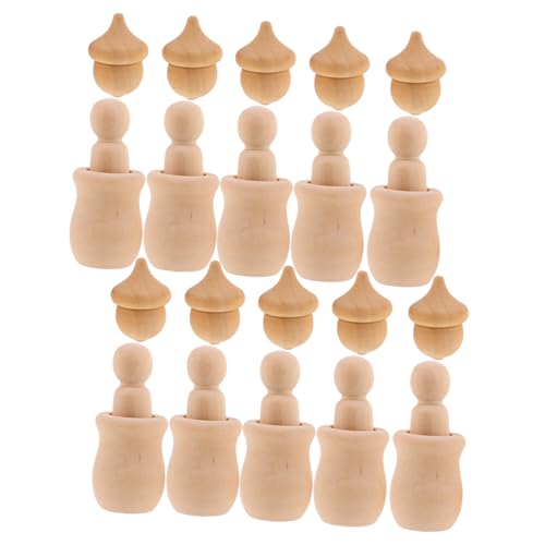 OSALADI Teiliges Unbemaltes Holz Dekorationsfiguren Robuste DIY Holzpuppen für Weihnachtsanhänger Blanke Holzfiguren zum Bemalen Kreative Familien Bastelprojekte Sichere OSALADI Teiliges Unbemaltes Holz Dekorationsfiguren Robuste DIY Holzpuppen für Weihnachtsanhänger Blanke Holzfiguren zum Bemalen Kreative Familien Bastelprojekte Sichere von OSALADI