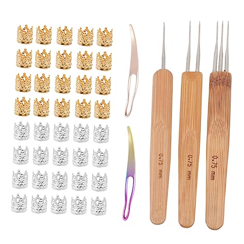 OSALADI Teiliges Wig Crochet Hook Glatte Ergonomische Häkelnadeln zum Flechten und Verlängern von Haaren Praktisches Knitting Needle Tool für Einfaches Haardesign und Zopfflechten OSALADI Teiliges Wig Crochet Hook Glatte Ergonomische Häkelnadeln zum Flechten und Verlängern von Haaren Praktisches Knitting Needle Tool für Einfaches Haardesign und Zopfflechten von OSALADI