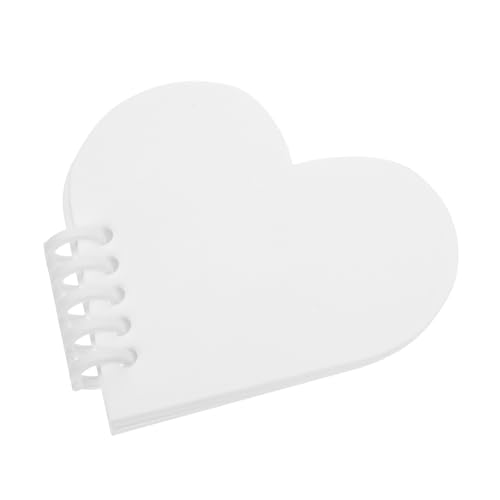 OSALADI Thermaltransferheft scrapbook hochzeit Bilderrahmen in Herzform DIY Bilderbuch dekoratives Bilderbuch Valentinstag Handwerk Scrapbook-Hüllen fotobuch selber machen Plastik Weiß von OSALADI