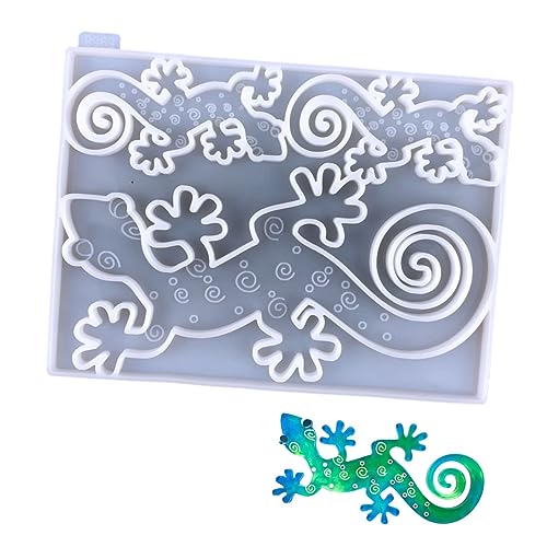 OSALADI Tierförmige Silikonform für Wanddeko Epoxidharz Gießform für DIY Wandornamente für Gecko und Einfach zu Entformen Reinigen Tolles OSALADI Tierförmige Silikonform für Wanddeko Epoxidharz Gießform für DIY Wandornamente für Gecko und Einfach zu Entformen Reinigen Tolles von OSALADI
