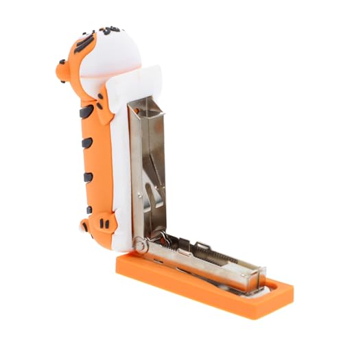 OSALADI Tiger Hefter Handlicher Hefter Niedlicher Hefter Mini Heftgerät Tier Heftgerät Tragbarer Hefter schöner Hefter Nähhefter Kawaii Hefter Handhefter kleiner Hefter Rostfreier Stahl von OSALADI