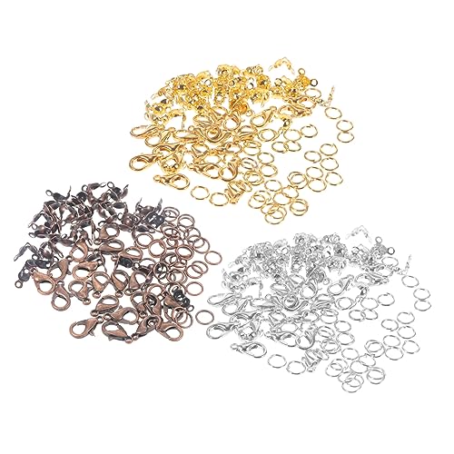 OSALADI Tlg DIY Schmuckverschluss Karabinerverschlüsse Biegeringe und Verbindungsringe in Gold Silber Rotkupfer für Halsketten Armbänder Ohrringe Schmuckherstellung und Reparatur OSALADI Tlg DIY Schmuckverschluss Karabinerverschlüsse Biegeringe und Verbindungsringe in Gold Silber Rotkupfer für Halsketten Armbänder Ohrringe Schmuckherstellung und Reparatur von OSALADI