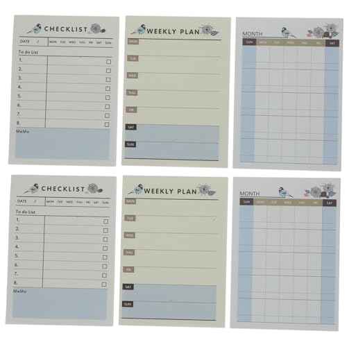 OSALADI Tragbarer Planer Notizblock To Do Liste Planer Notizblock für Memo für Langfristige Nutzung Wöchentlich und Monatlich OSALADI Tragbarer Planer Notizblock To Do Liste Planer Notizblock für Memo für Langfristige Nutzung Wöchentlich und Monatlich von OSALADI