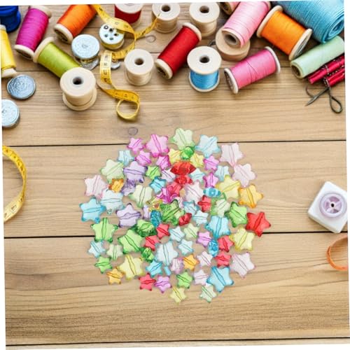 OSALADI Transparente Acryl Sternperlen Kinderleichte DIY Schmuckperlen mit Mittigem Langlebige Bastelperlen für Armbänder Halsketten und Kreative Handarbeiten OSALADI Transparente Acryl Sternperlen Kinderleichte DIY Schmuckperlen mit Mittigem Langlebige Bastelperlen für Armbänder Halsketten und Kreative Handarbeiten von OSALADI