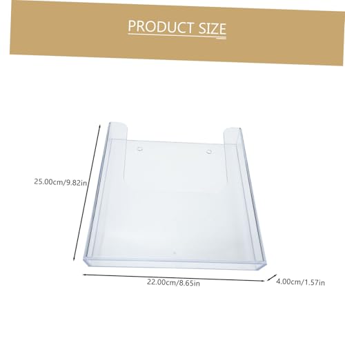OSALADI Transparenter Wandhalter Mail Organizer aus Acryl Moderner Wand magazinhalter für Büro Briefablage Dokumentenregal Platzsparender Wandaufbewahrung für Akten und Prospekte von OSALADI