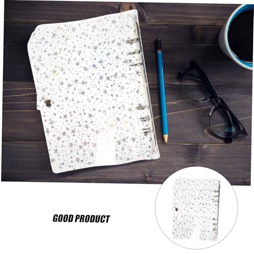OSALADI Transparentes PVC Notizbuchcover mit Sternenmotiv Schmutzabweisend Leicht zu Reinigen Rutschfest und Langlebig als für Scrapbook Binder Ringbuchhülle OSALADI Transparentes PVC Notizbuchcover mit Sternenmotiv Schmutzabweisend Leicht zu Reinigen Rutschfest und Langlebig als für Scrapbook Binder Ringbuchhülle von OSALADI
