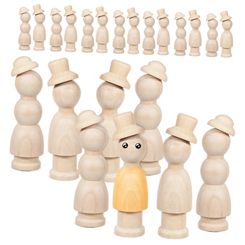 OSALADI Unbemalte Holzpuppen Teilig Glatte Oberfläche Sichere Bastelfiguren zum Bemalen und Dekorieren Jungen Mädchen Holzfiguren DIY Bastelsachen für Kreative Holzpuppengestaltung OSALADI Unbemalte Holzpuppen Teilig Glatte Oberfläche Sichere Bastelfiguren zum Bemalen und Dekorieren Jungen Mädchen Holzfiguren DIY Bastelsachen für Kreative Holzpuppengestaltung von OSALADI