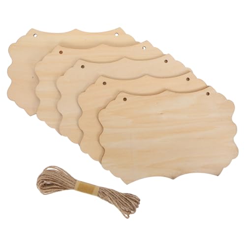 OSALADI Unfertiges Großes Holzschild mit Juteseil Blanke Hängende Holztafel aus Massivholz für DIY Basteln Malen Gravieren Rustikale Wanddekoration für Haus und Garten OSALADI Unfertiges Großes Holzschild mit Juteseil Blanke Hängende Holztafel aus Massivholz für DIY Basteln Malen Gravieren Rustikale Wanddekoration für Haus und Garten von OSALADI