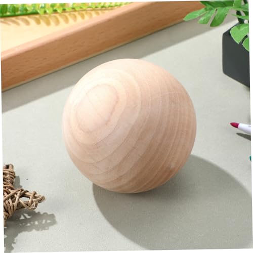 OSALADI Unlackierte Holzkugel Kugel für Diy Bastelprojekte Natürliche Holzsphere mit Glatter Oberfläche für Kreative Dekoration und Handwerksgestaltung von OSALADI