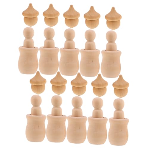 OSALADI Unvollendete Holz-eicheln Holz-puppenfiguren Naturbelassen DIY Bauernhaus Dekor Weihnachten Herbst Basteln Kreative Holzfiguren OSALADI Unvollendete Holz-eicheln Holz-puppenfiguren Naturbelassen DIY Bauernhaus Dekor Weihnachten Herbst Basteln Kreative Holzfiguren von OSALADI